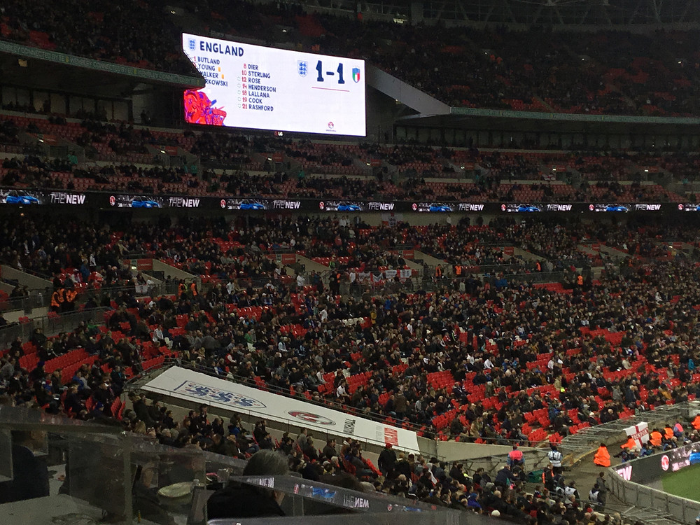 England draw 1-1 against Italy at Wembley Photo by Paul Lagan