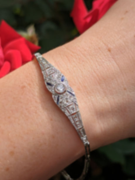 Antique Art Deco Filigree Bracelet