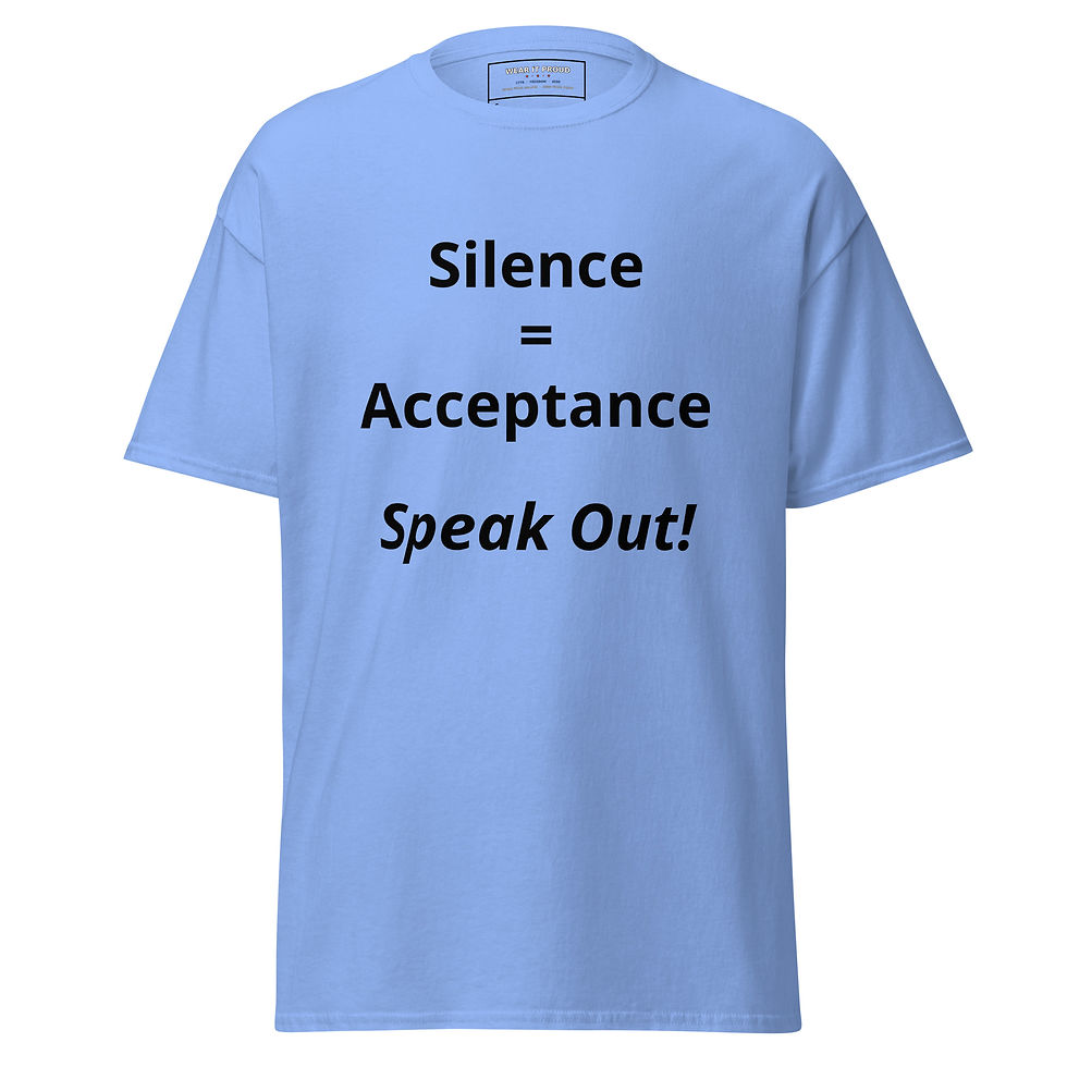 Thumbnail: Silence = Acceptance - Unisex classic tee