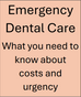 Emergency Dental Care: What You Need to Know About Costs and Urgency