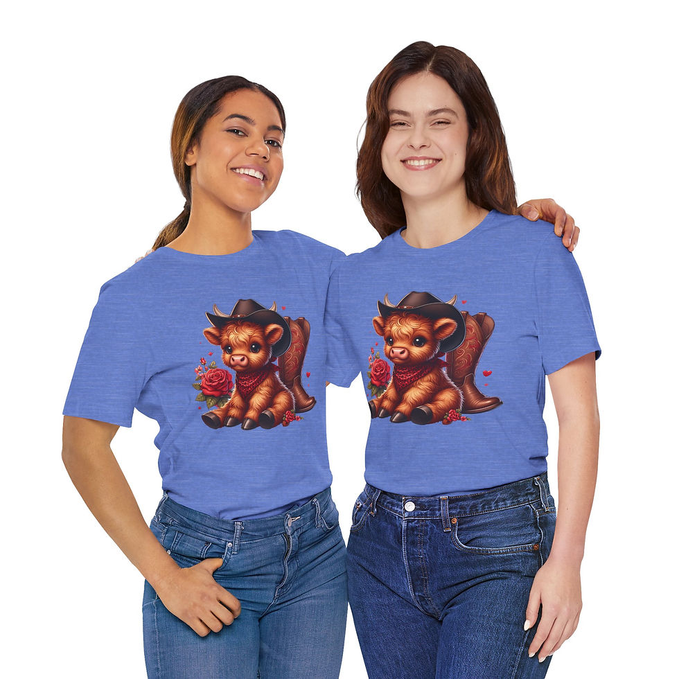 Thumbnail: Baby Highland Cow Unisex Jersey Short Sleeve Tee