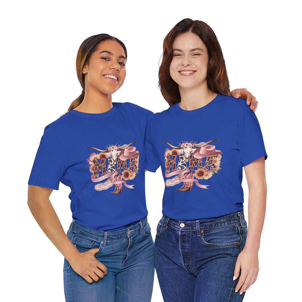 Thumbnail: Western Style MAMA Jersey Short Sleeve Tee