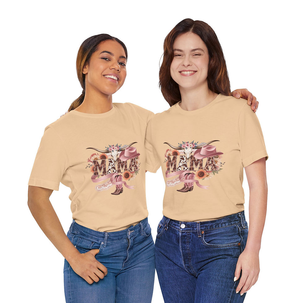 Thumbnail: Western Style MAMA Jersey Short Sleeve Tee