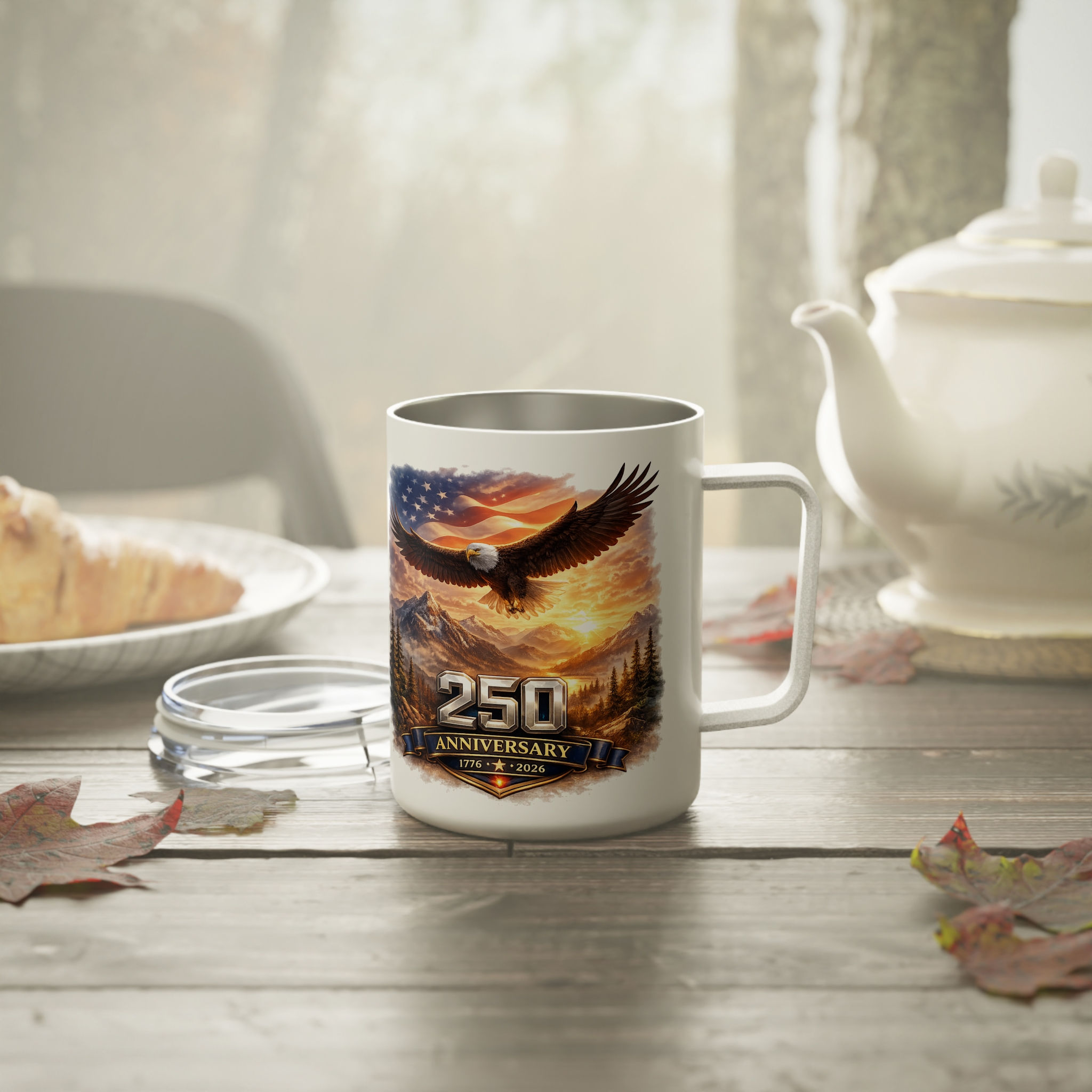 250 Year America Anniversary Insulated Coffee Mug, 10oz