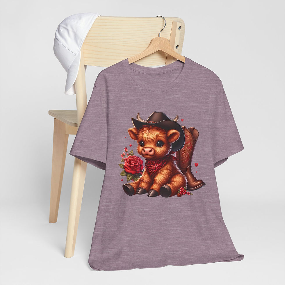 Thumbnail: Baby Highland Cow Unisex Jersey Short Sleeve Tee