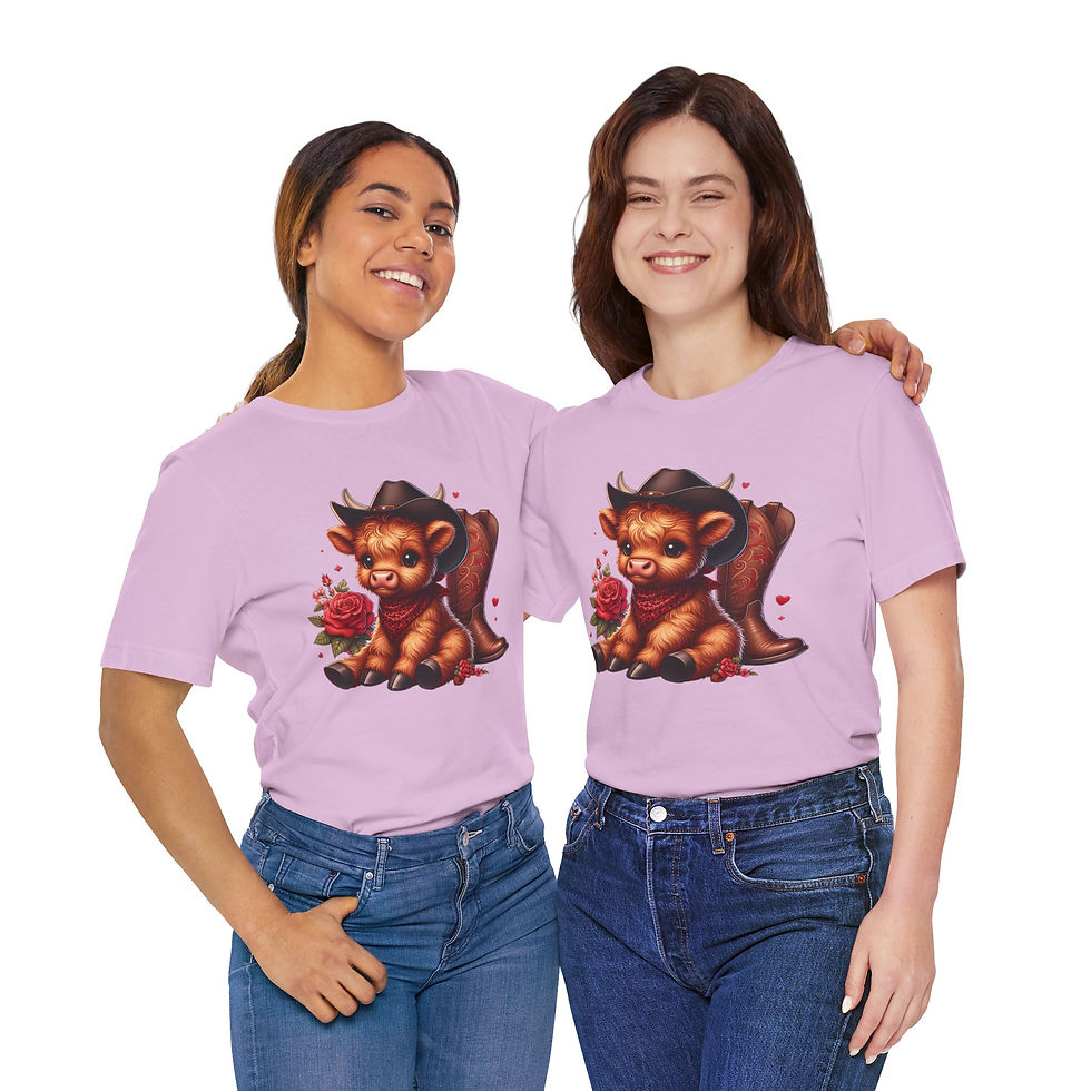 Thumbnail: Baby Highland Cow Unisex Jersey Short Sleeve Tee