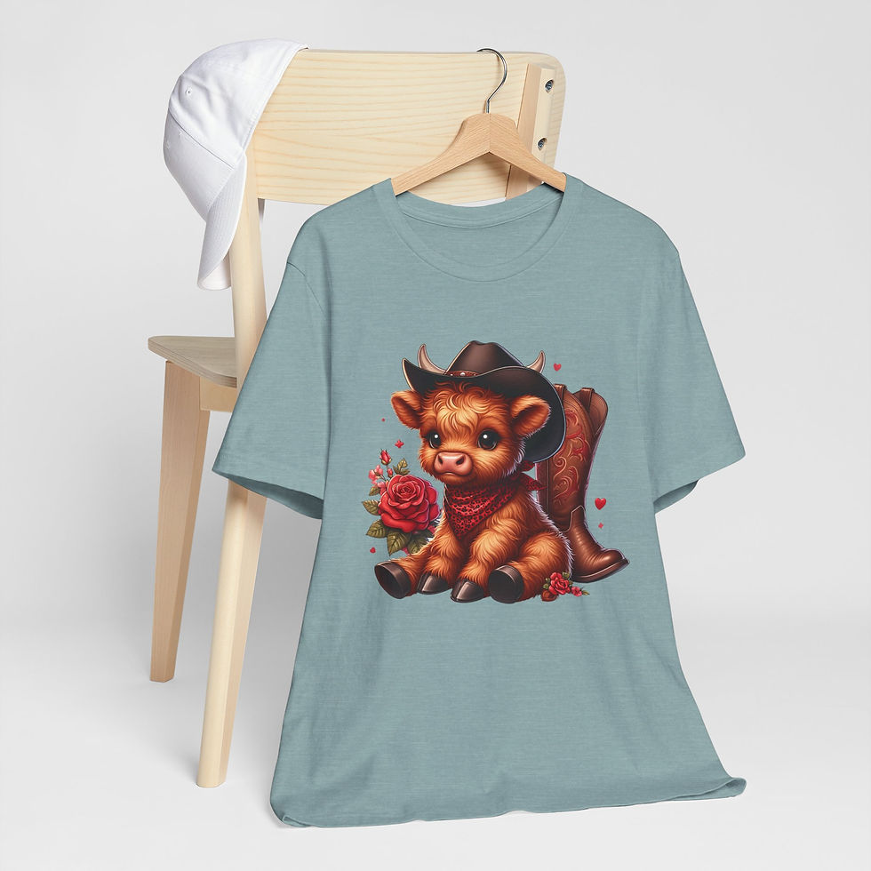 Thumbnail: Baby Highland Cow Unisex Jersey Short Sleeve Tee