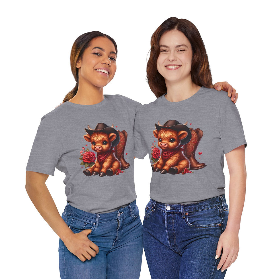 Thumbnail: Baby Highland Cow Unisex Jersey Short Sleeve Tee