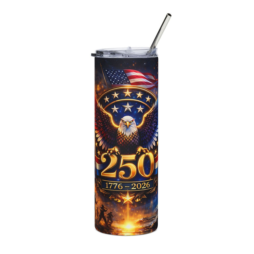 Thumbnail: 250th Anniversary American Eagle 20oz Stainless Steel Tumbler 1776-2026