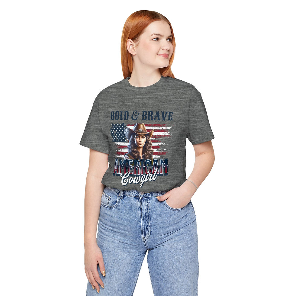 Thumbnail:  Bold & Brave American Cowgirl Unisex Jersey Short Sleeve Tee