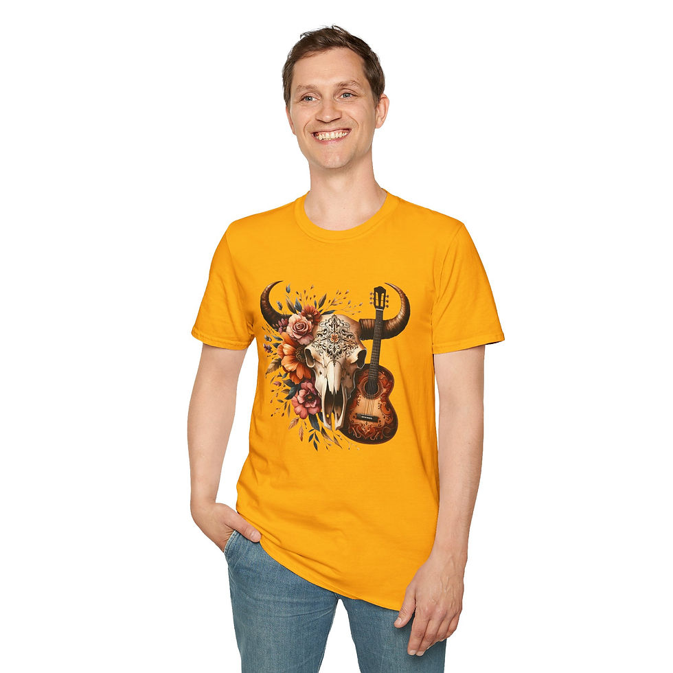 Thumbnail: Western Skull Unisex Soft style T-Shirt