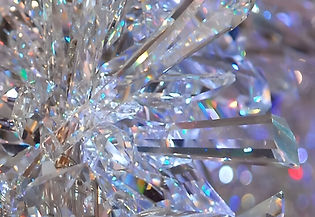 Kristall í regnbogaljósi