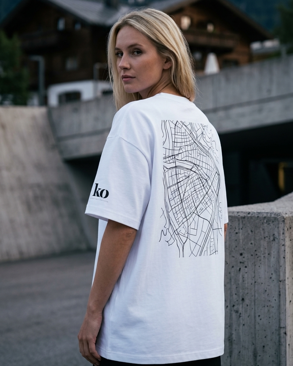 Miniaturbild: Stadtplan. | Heavyweight Boxy Tee | City Kollektion