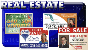 REAL ESTATE MANAGEMENT SIGNS