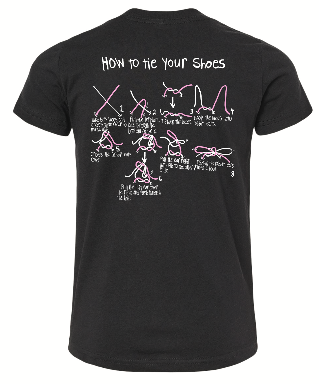 "How to Tie Your Shoes" Kids Tee by Yesenia Duran