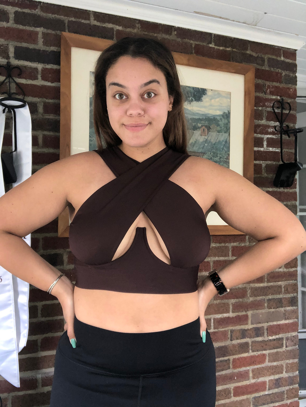 Shein Cross Wrap Top