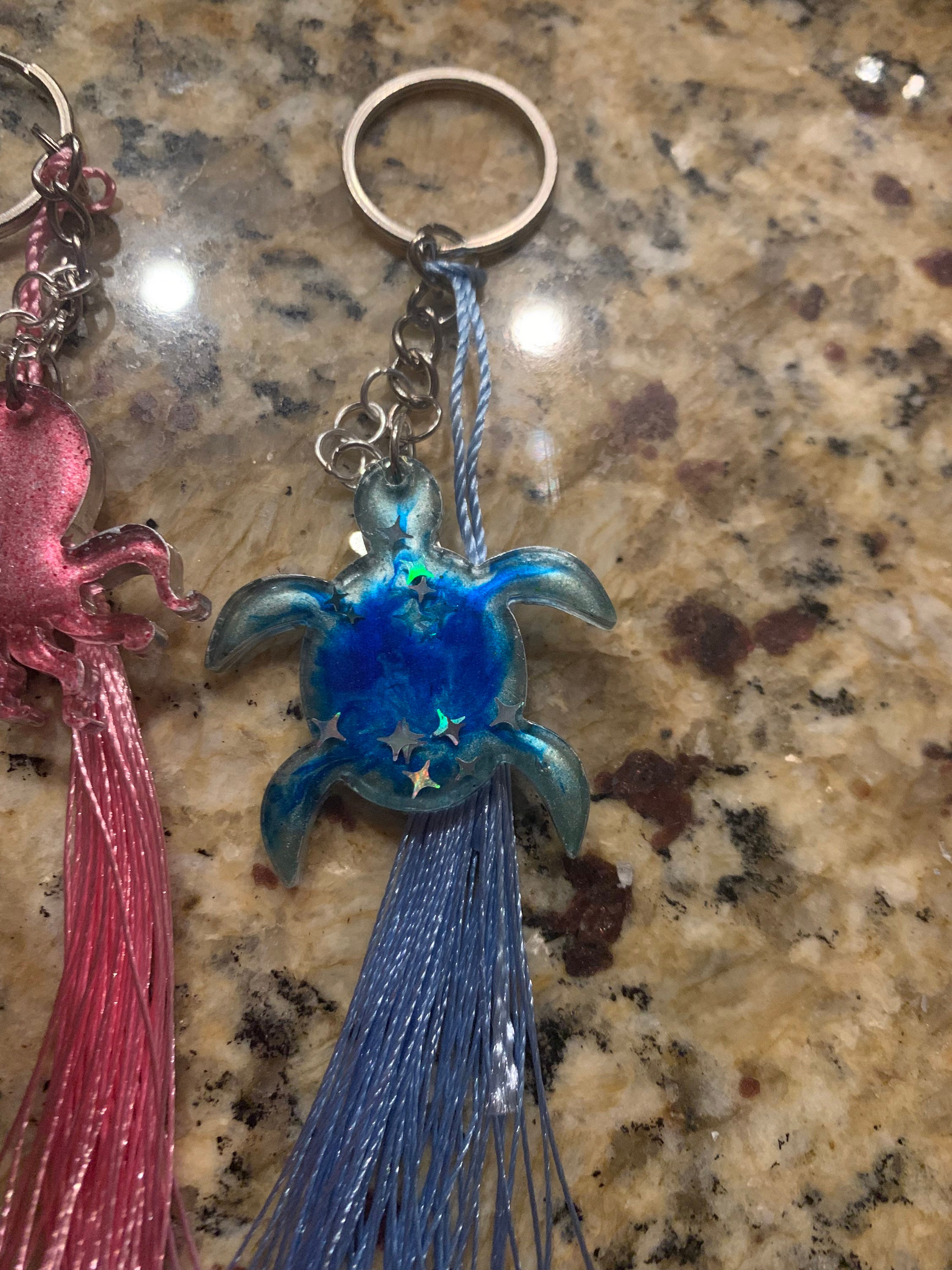 Starry Sea Turtle Keychain