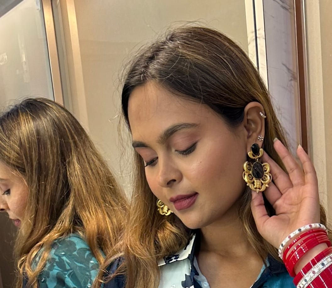 Gold plated precious stone Necklace