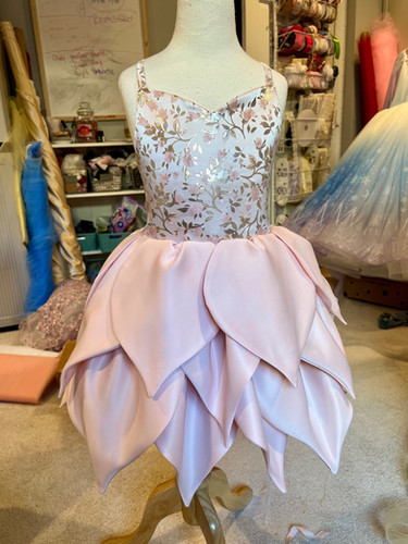 sachin and babi light blue dress Custom fairy petal dress any color!