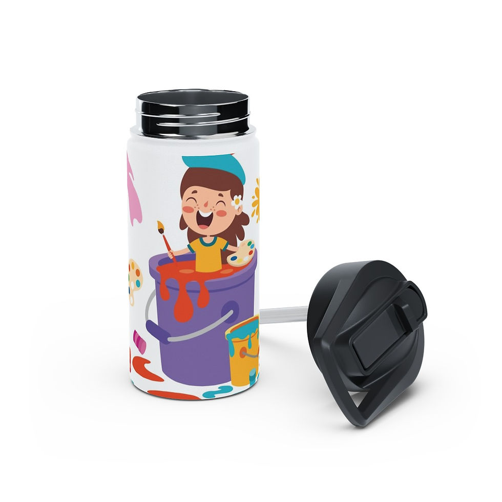 Thumbnail: Stainless Steel Water Bottle, Standard Lid
