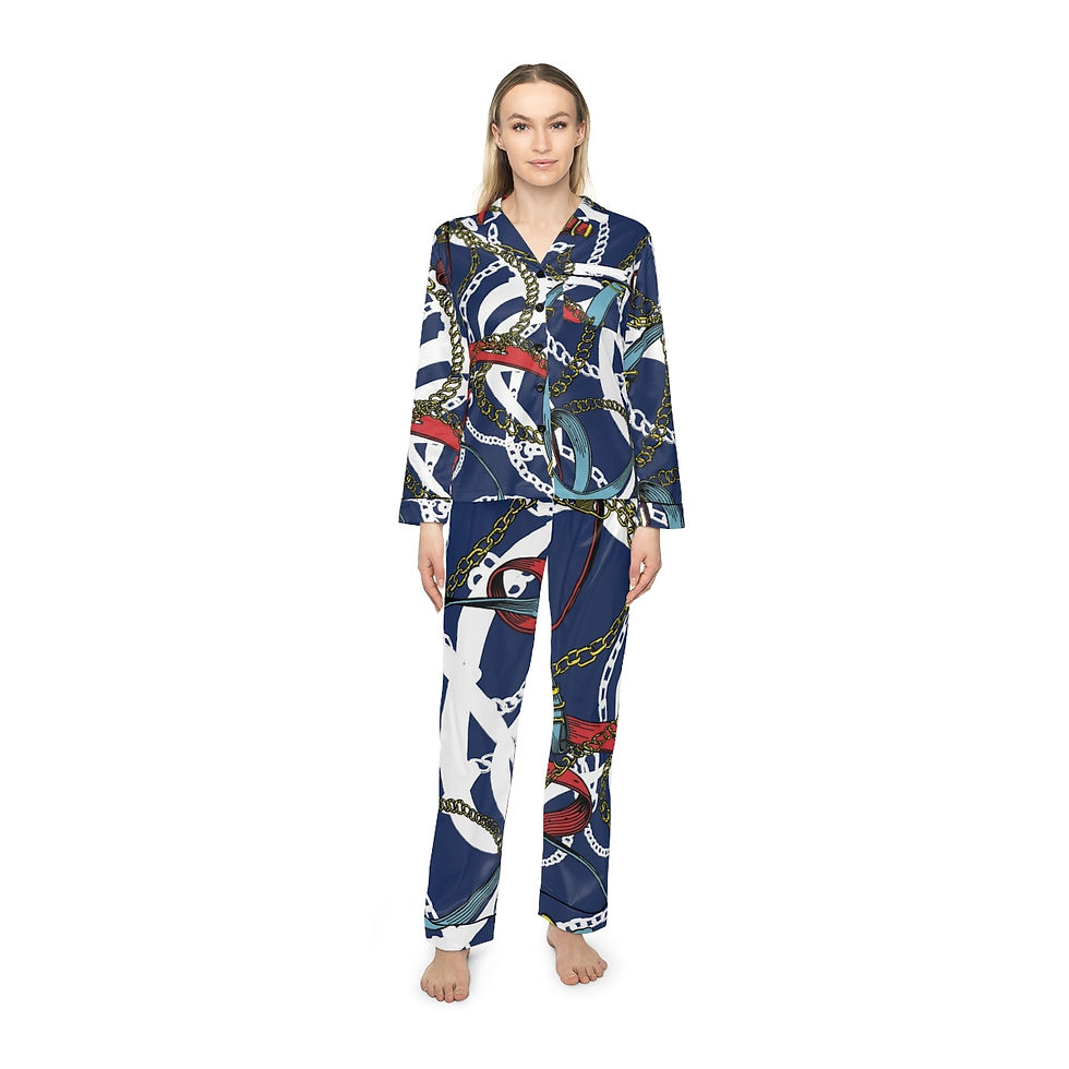 Thumbnail: Women's Satin Pajamas (AOP)