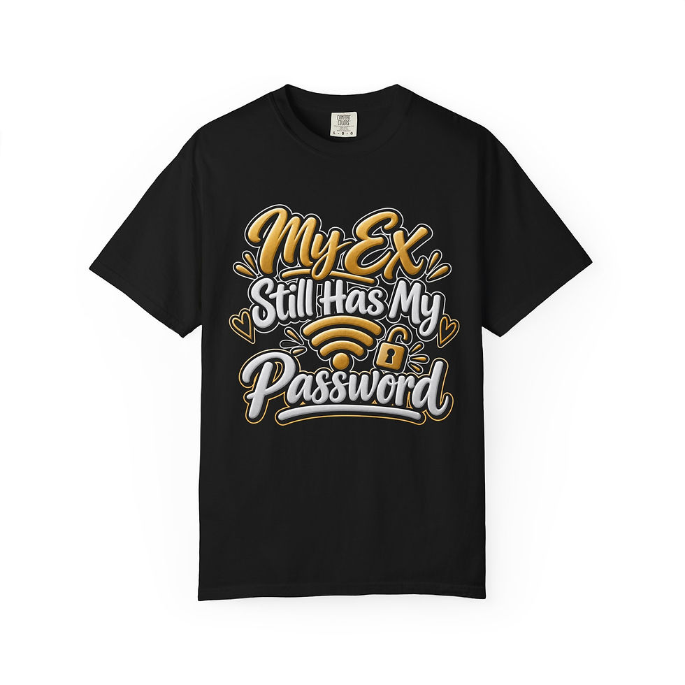 Thumbnail: T-Shirt — "My Ex Still Has My Password" Funny Graphic Tee
