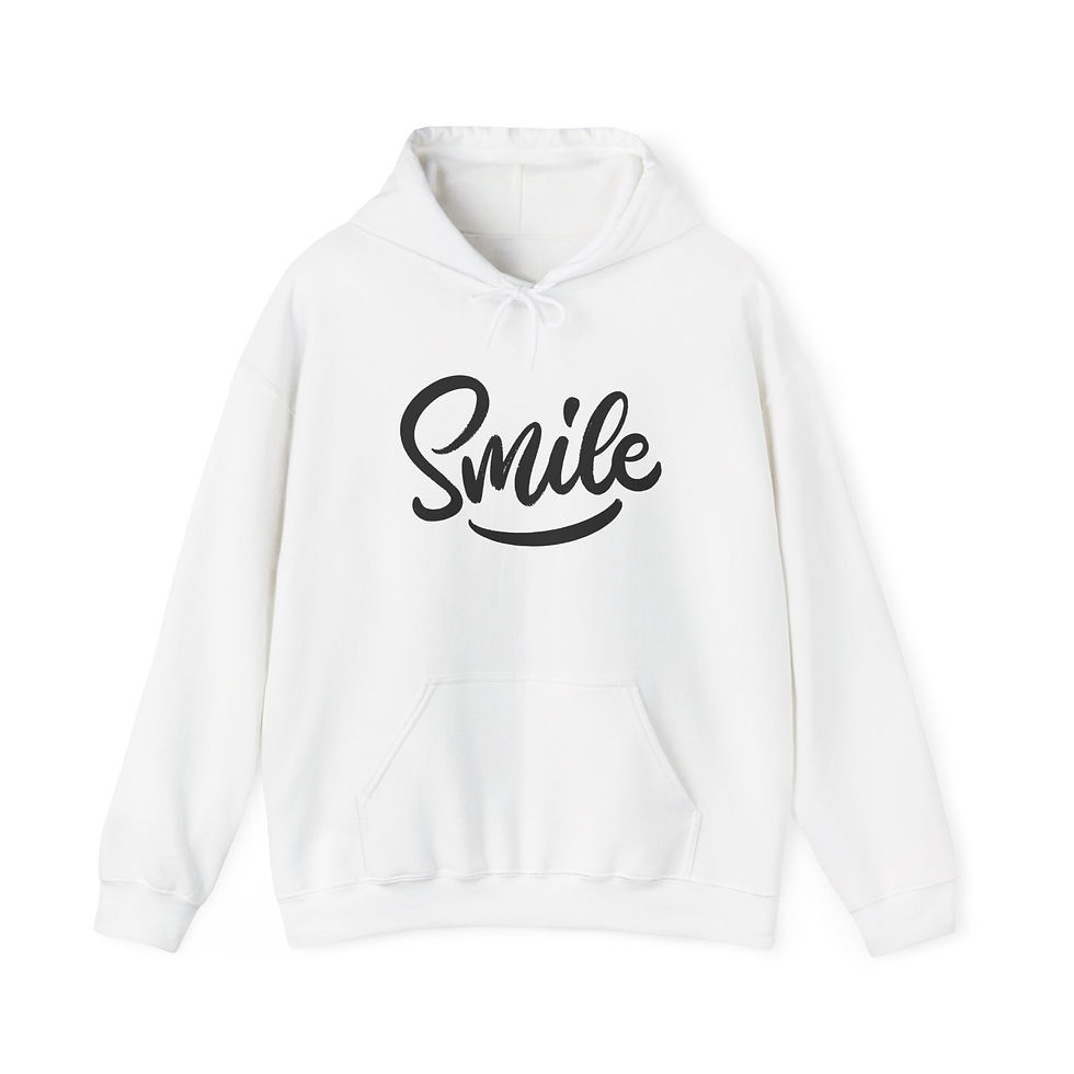 Thumbnail: Smile Script Hoodie — Positive Graphic Pullover