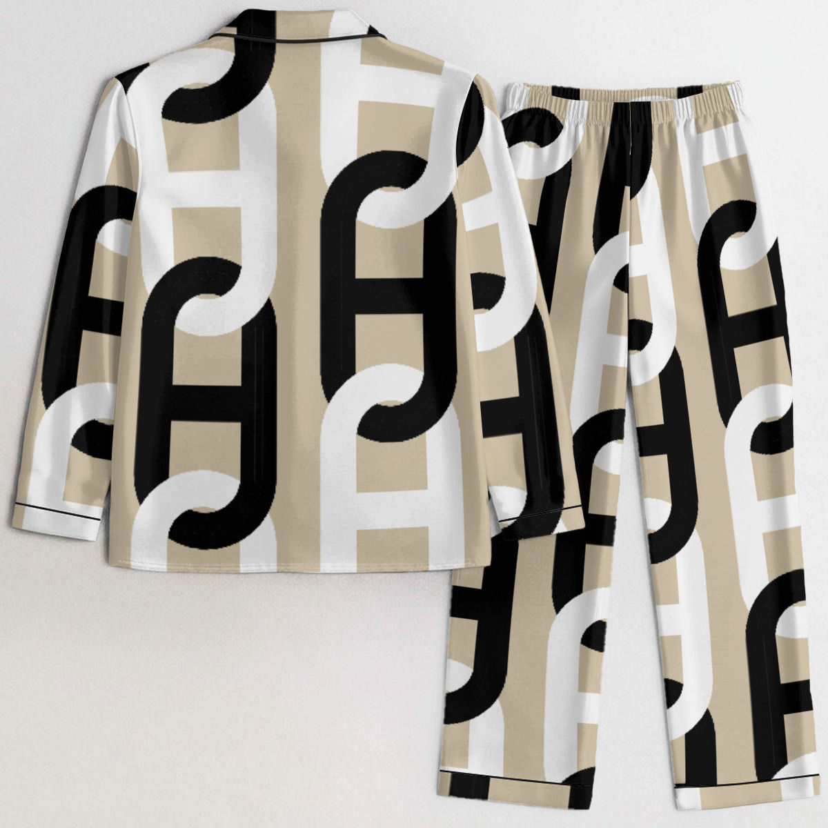 All-Over Print Women's Satin Pajama Set