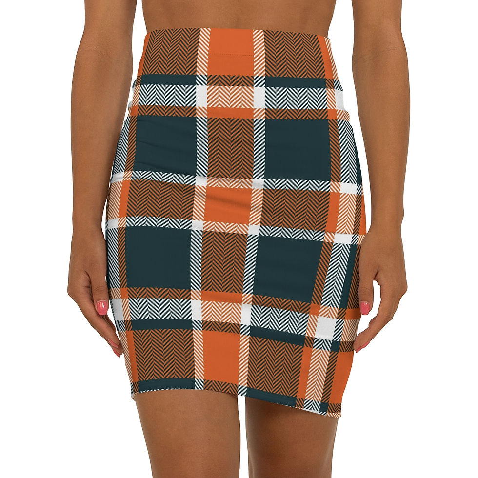 Thumbnail: Women's Mid-Waist Pencil Skirt (AOP)