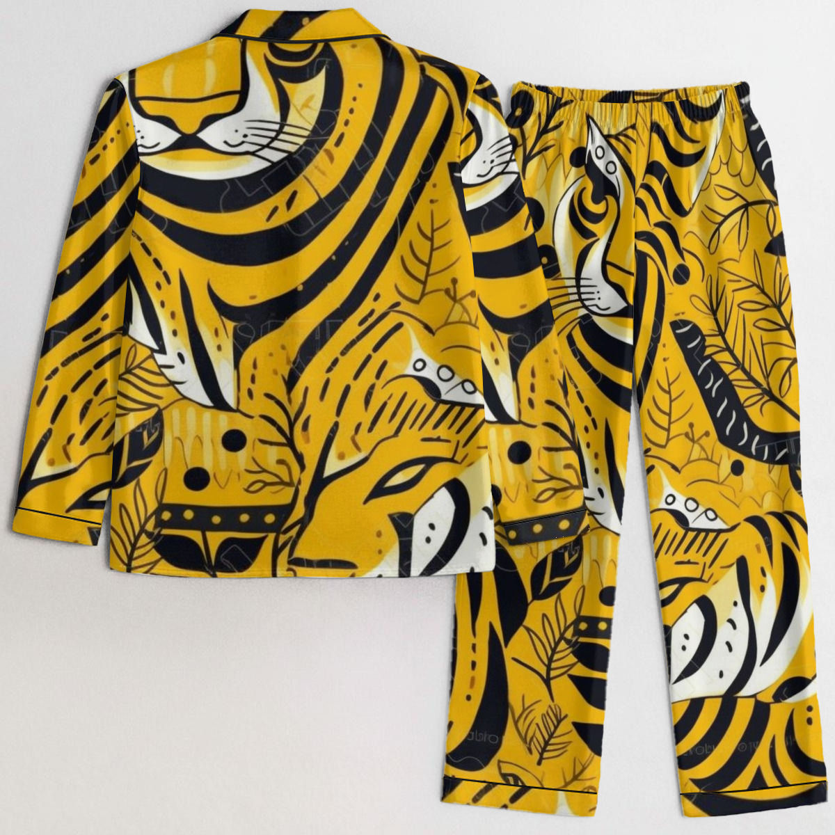 All-Over Print Women's Satin Pajama Set