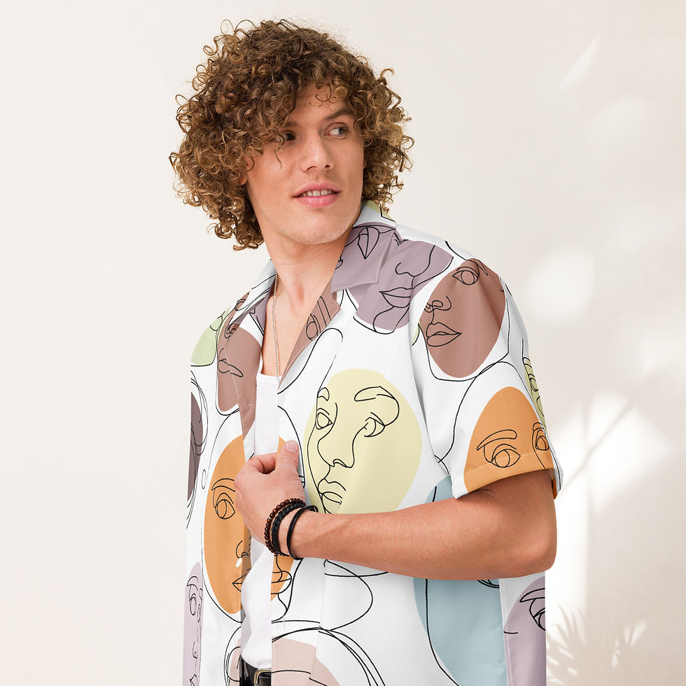 Thumbnail: Unisex button shirt