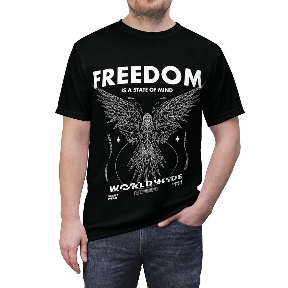 Thumbnail: Unisex Cut & Sew Tee (AOP)