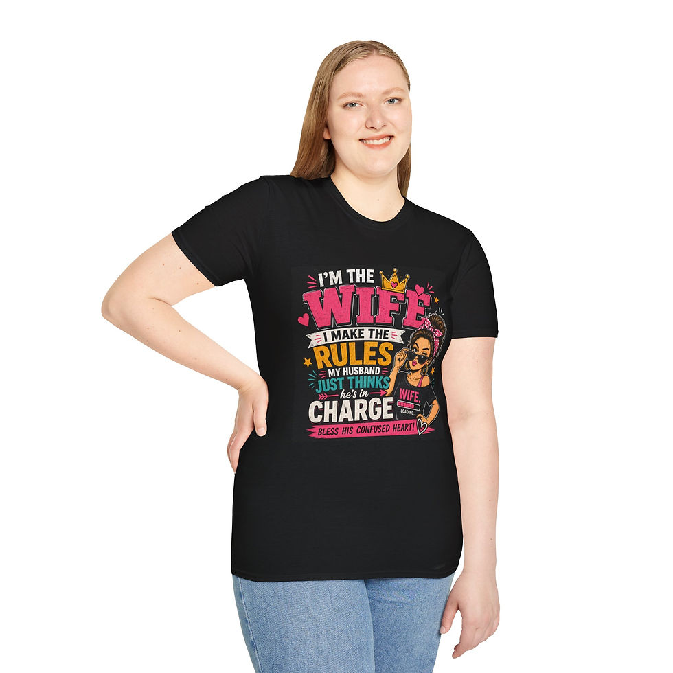 Thumbnail: Wife Rules T‑Shirt — "I'm the Wife I Make the Rules" Bold Graphic Tee