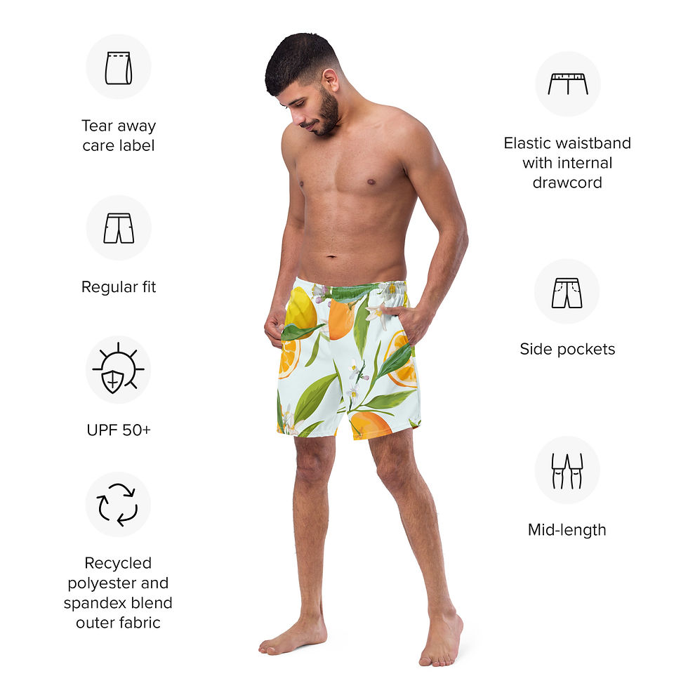Thumbnail: All-Over Print Recycled Swim Trunks