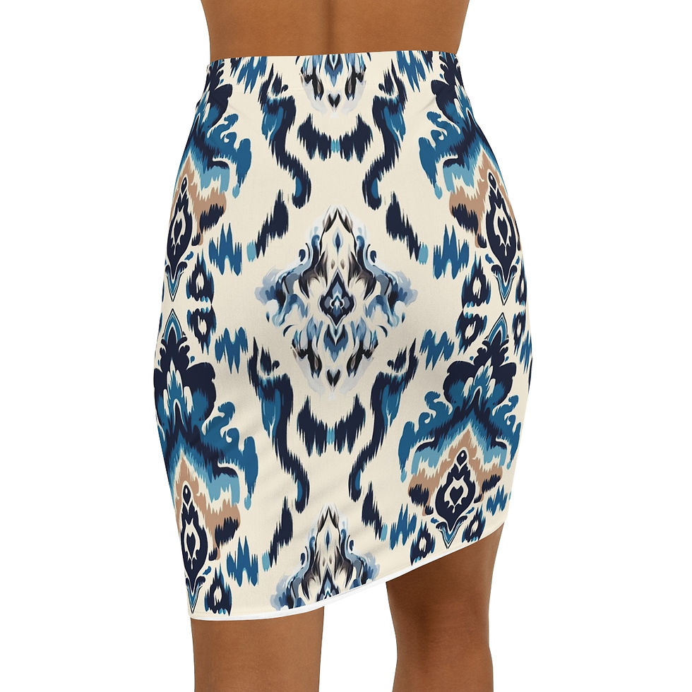 Thumbnail: Women's Mid-Waist Pencil Skirt (AOP)
