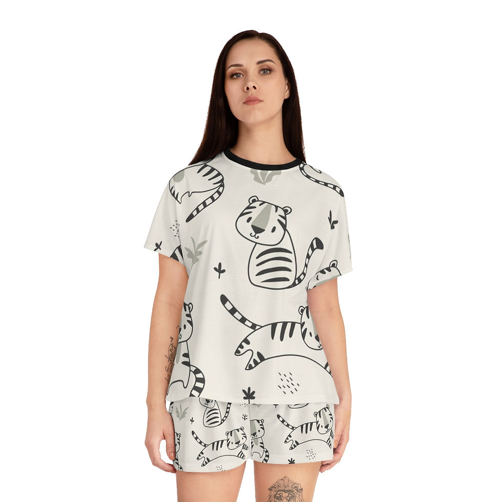 Thumbnail: Women's Short Pajama Set (AOP)