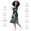 Thumbnail: All-over print long sleeve midi dress