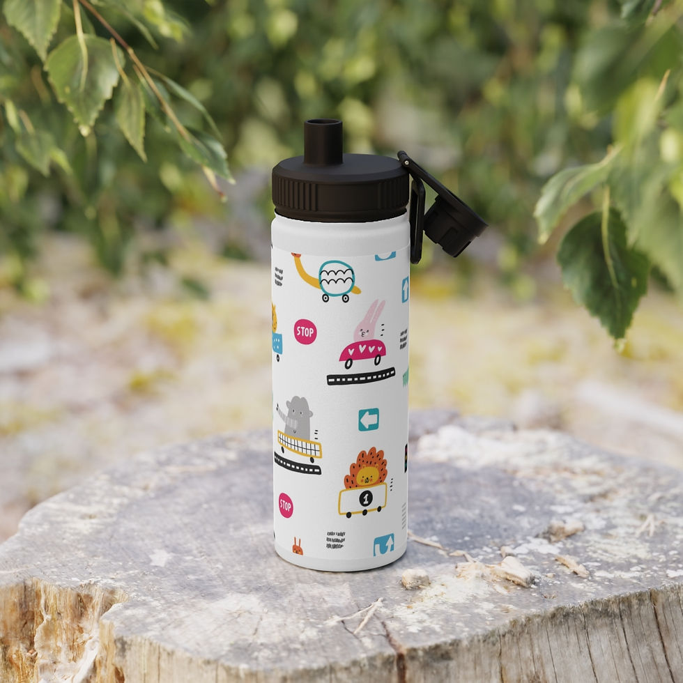 Thumbnail: Stainless Steel Water Bottle, Sports Lid