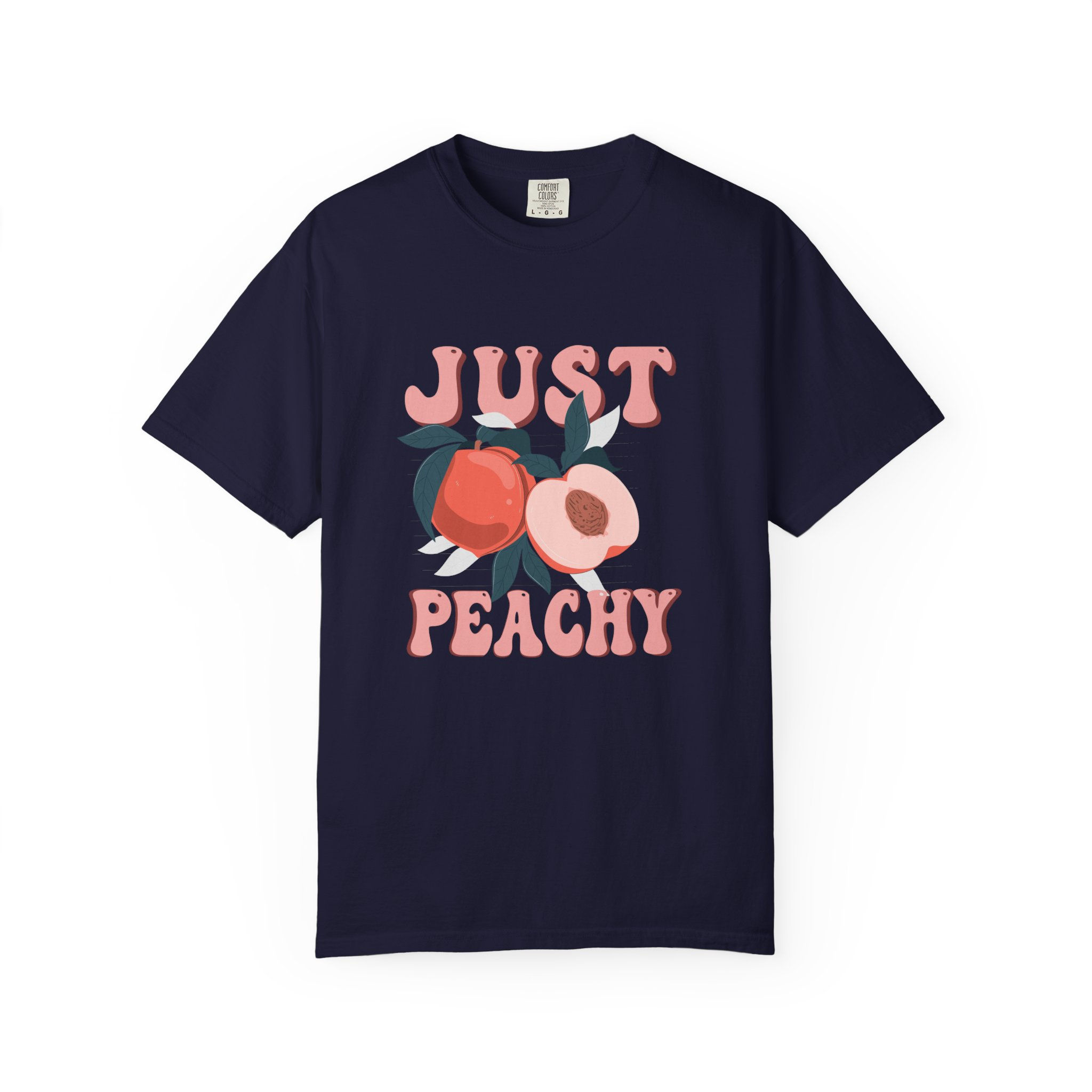 Just Peachy T-Shirt — Retro Peach Graphic Tee