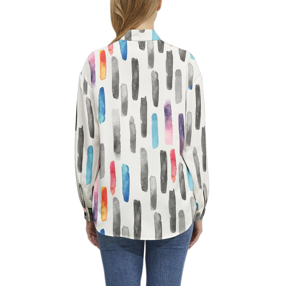 Thumbnail: Long Sleeve Button Up Casual Shirt Top