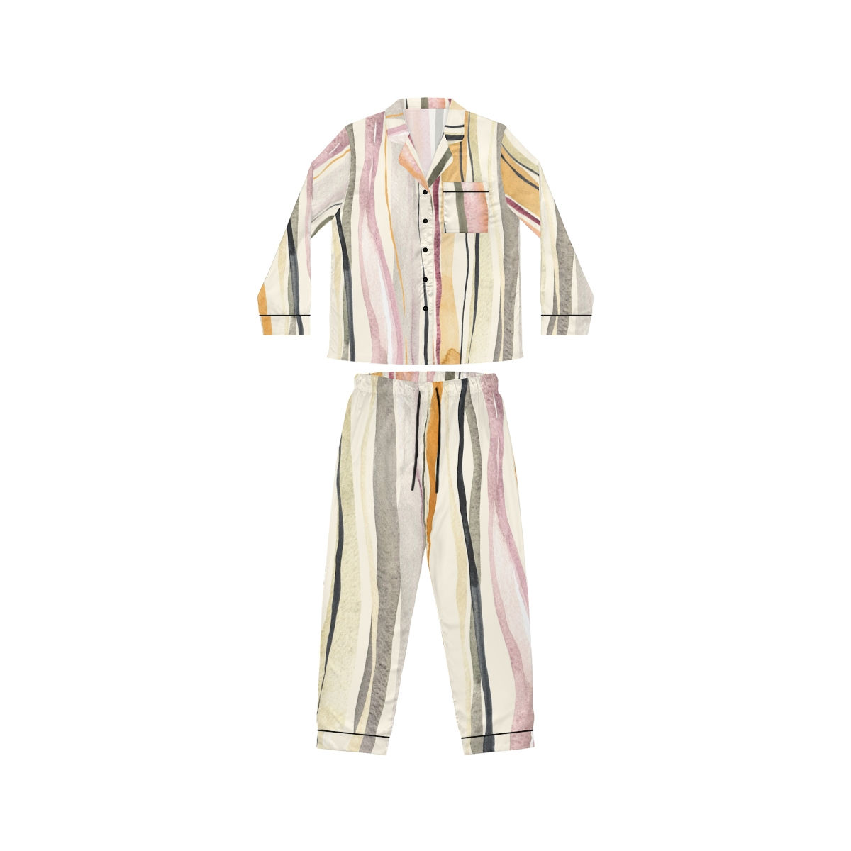 Women's Satin Pajamas (AOP)