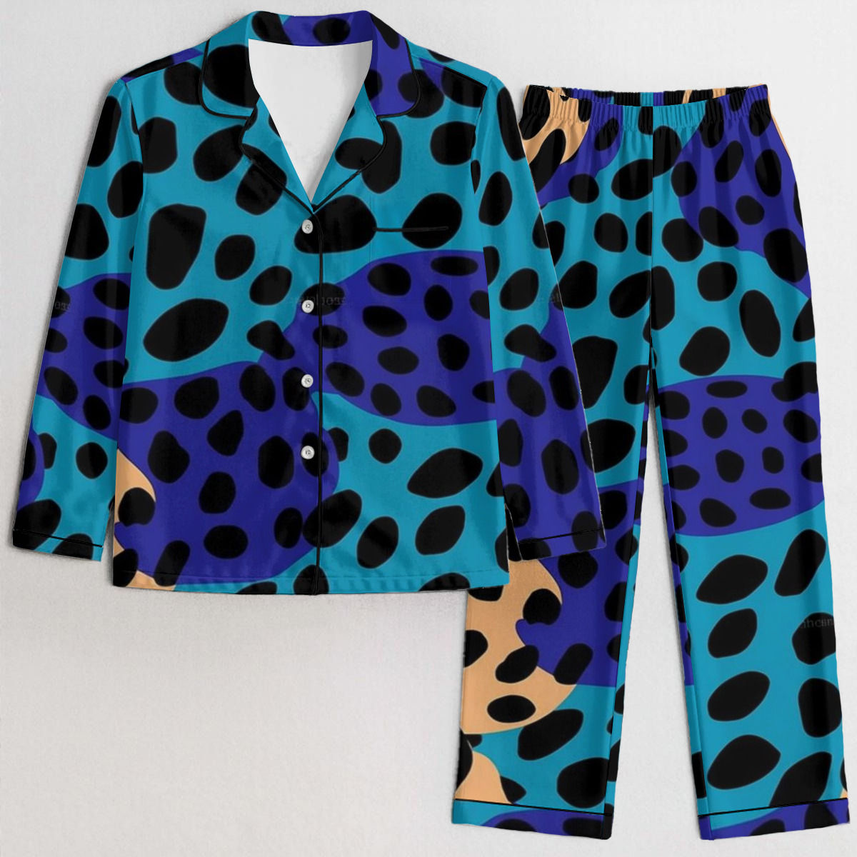 All-Over Print Women's Satin Pajama Set