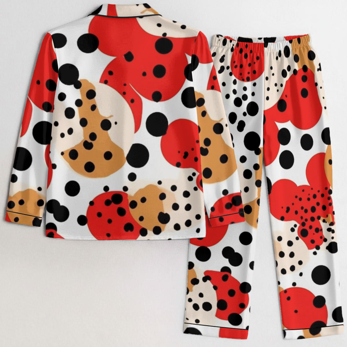 All-Over Print Women's Satin Pajama Set