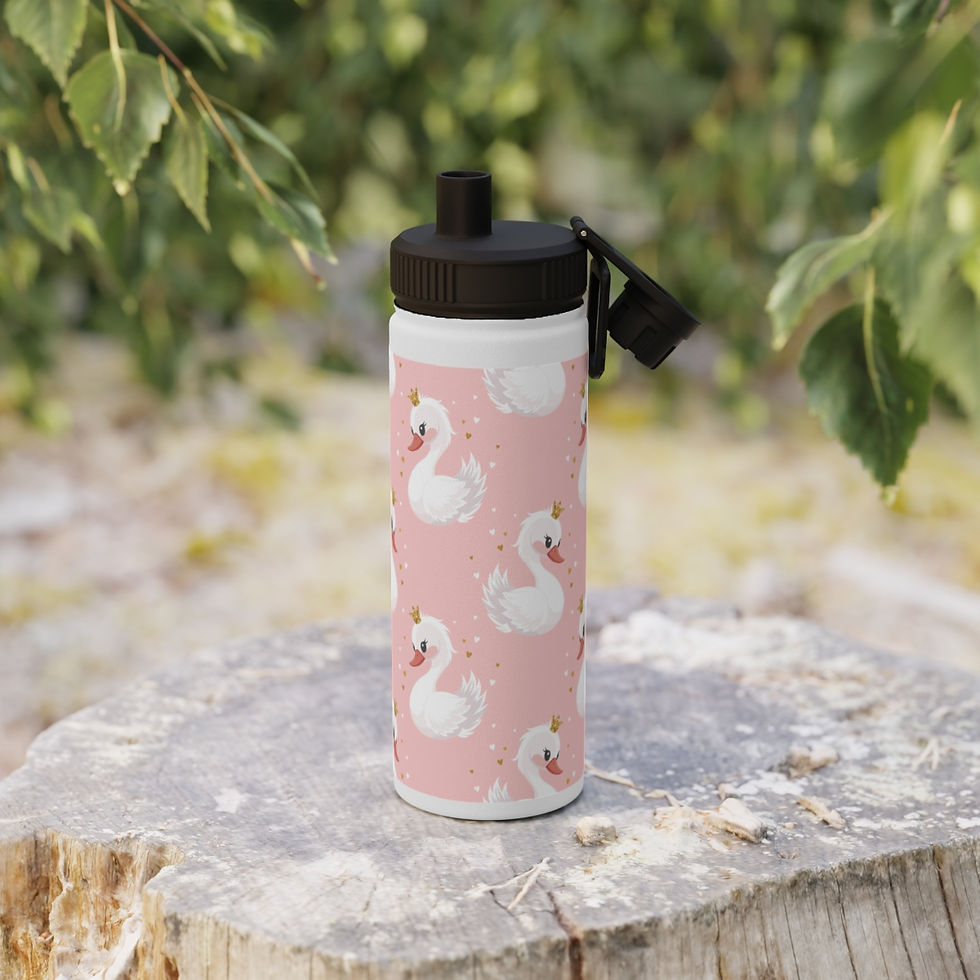 Thumbnail: Stainless Steel Water Bottle, Sports Lid