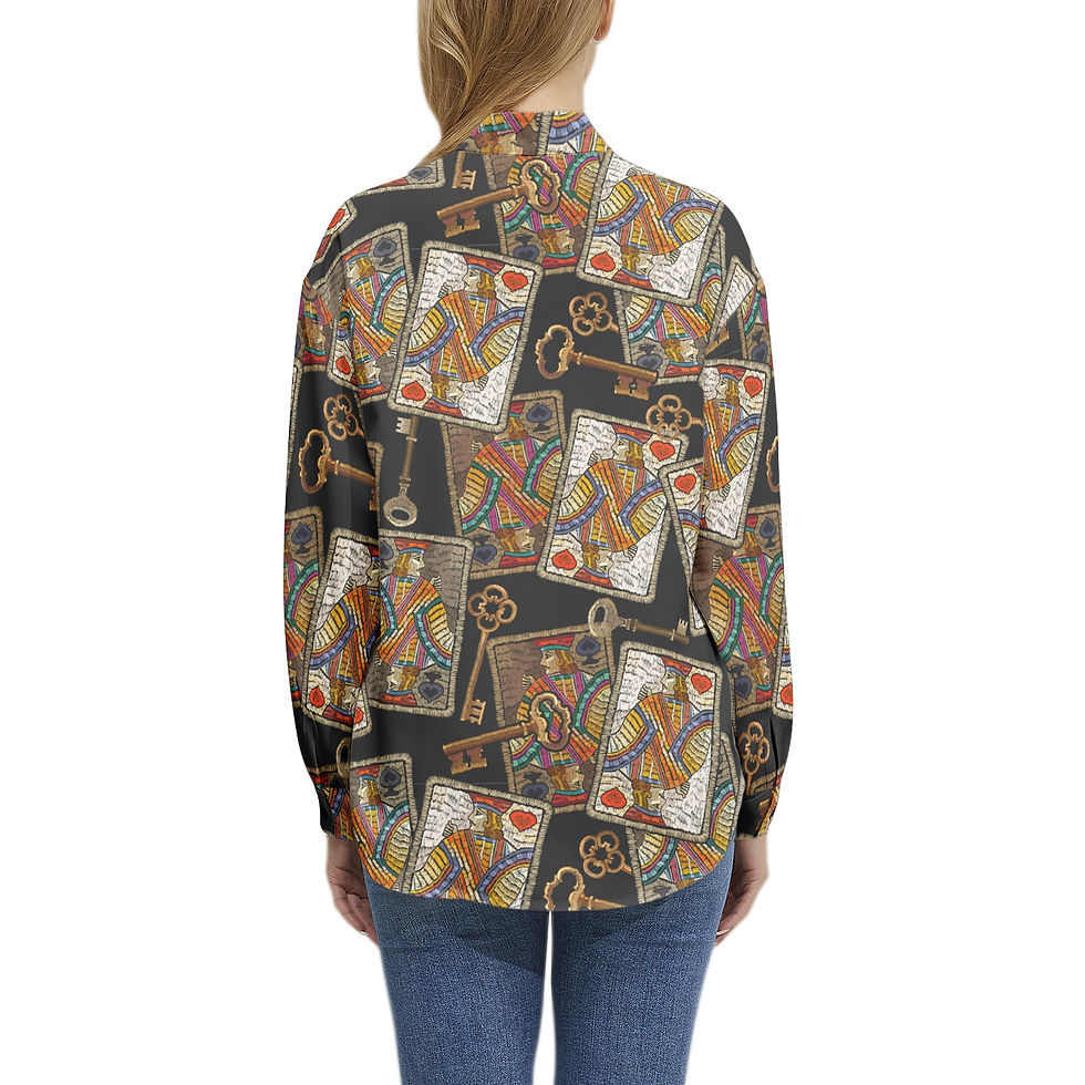 Thumbnail: Long Sleeve Button Up Casual Shirt Top