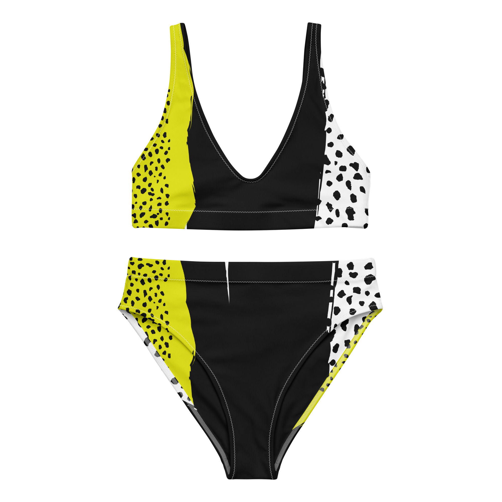 Recycled high-waisted bikini