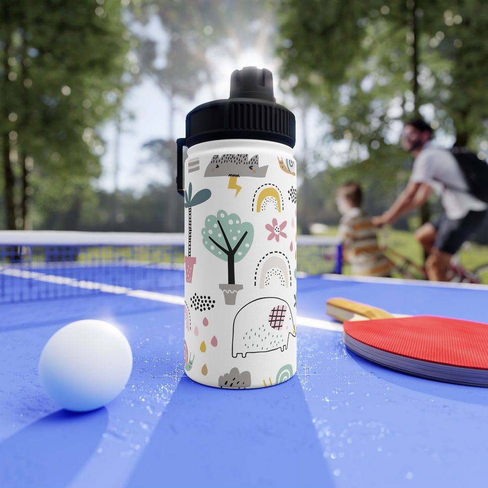 Thumbnail: Stainless Steel Water Bottle, Sports Lid