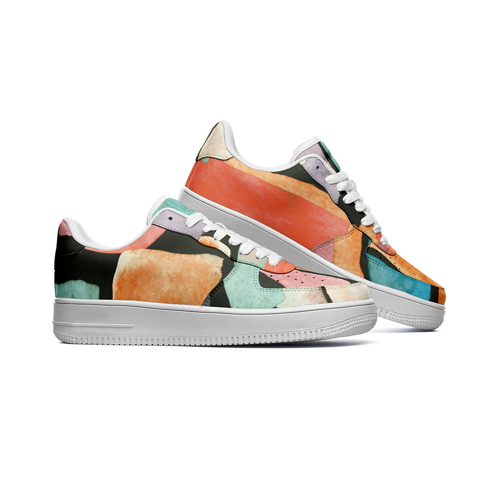 Thumbnail: Unisex Low Top Leather Sneakers