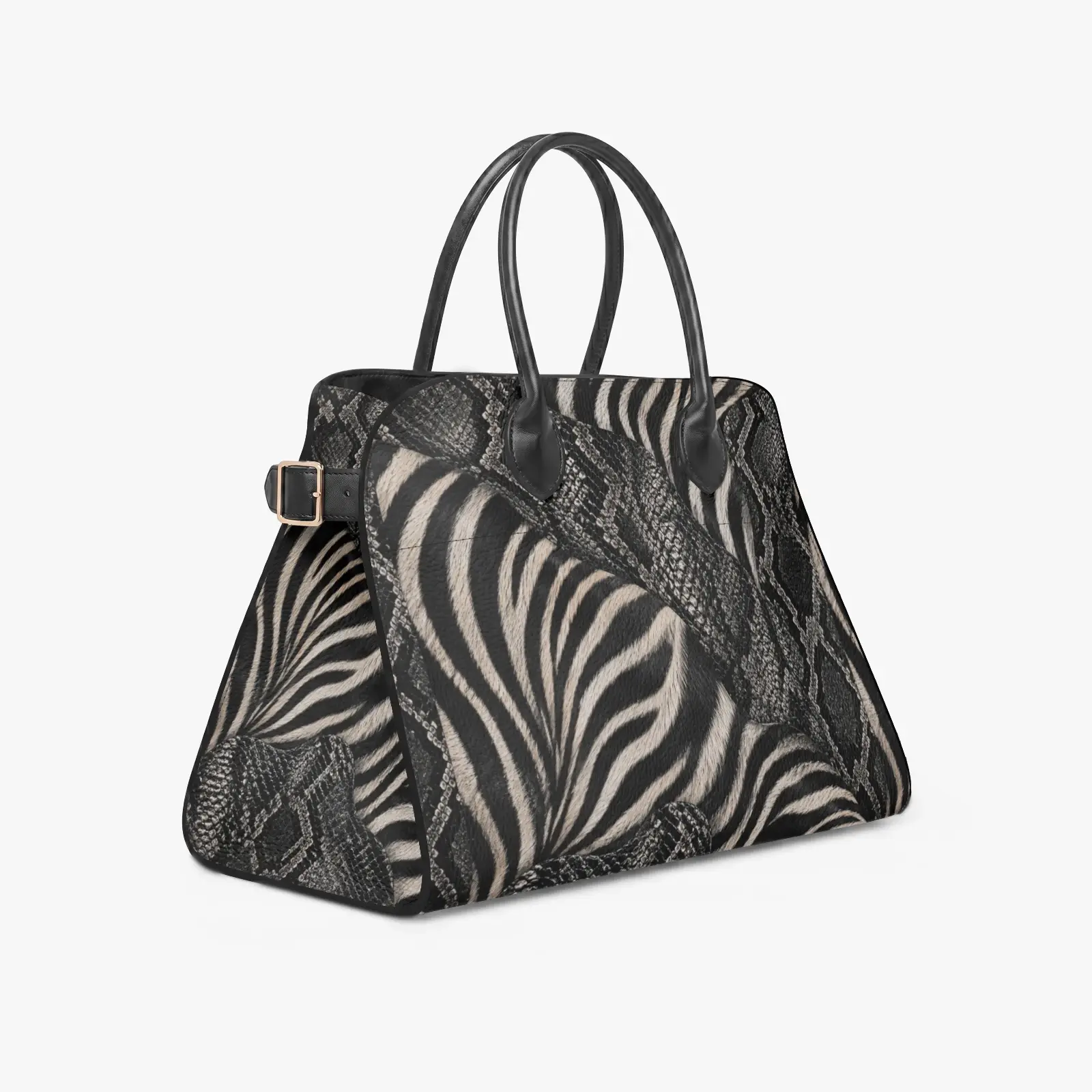 BTeez 1449. Structured PU Leather Top Handle Bag