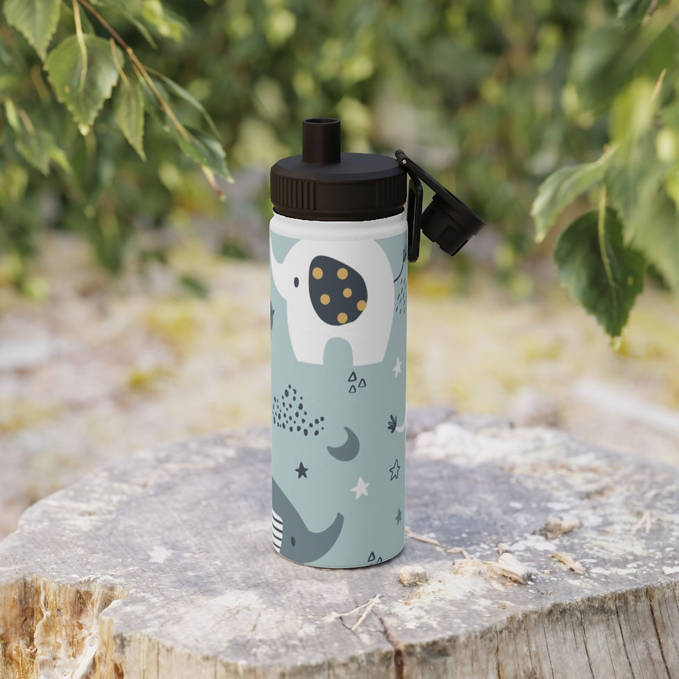 Thumbnail: Stainless Steel Water Bottle, Sports Lid